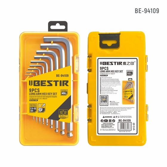 9PCS Long Arm Hex Key Set BE-94109
