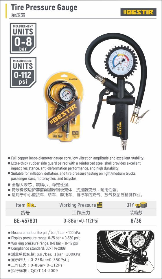 Tire Pressure Gauge BE-457601 - Image 2